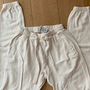 Jungmaven Yelapa unisex sweatpants white NWOT